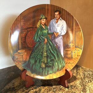 Knowles Gone With The Wind Scarlett's Green Dress Plate Raymond Kursar 1984